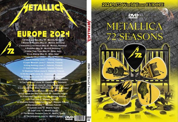 画像1: 82 メタリカ 2024 ヨーロッパツアーMetallica DVD (1)