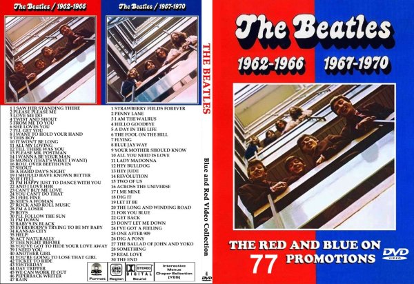 画像1: 4 ビートルズ2枚 赤青77曲 THE BEATLES DVD (1)