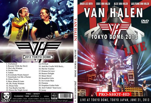 画像1: 2 ヴァン・ヘイレン 2013東京ドームプロショット Van Halen DVD (1)