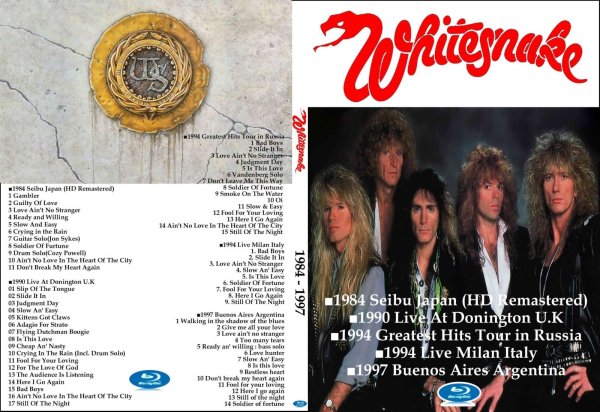 画像1: ブルーレイ Whitesnake 1984-1997 ライブ集 ホワイトスネイク Blu-ray (1)