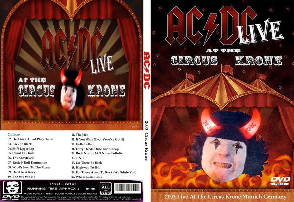 画像1: AC/DC 2003 Circus Krone DVD (1)