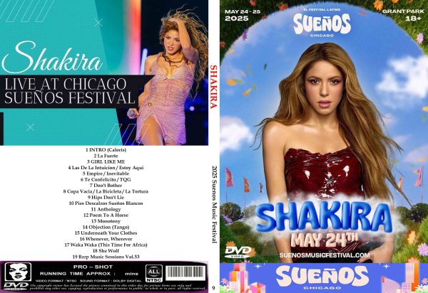 画像1: シャキーラ(9) 2025 Suenos Festival Shakira DVD (1)