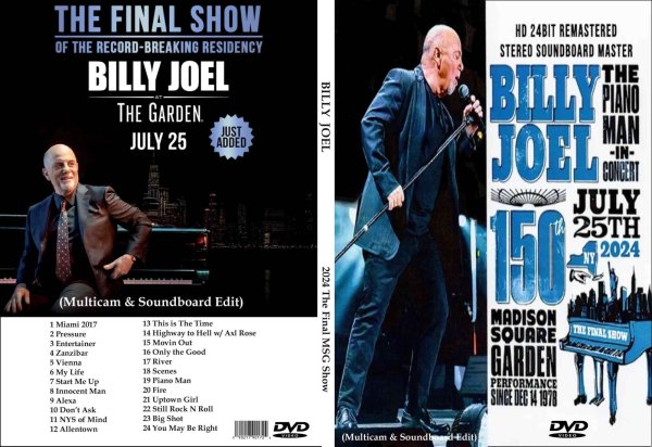 画像1: ビリー・ジョエル 2024 The Final MSG Billy Joel DVD (1)