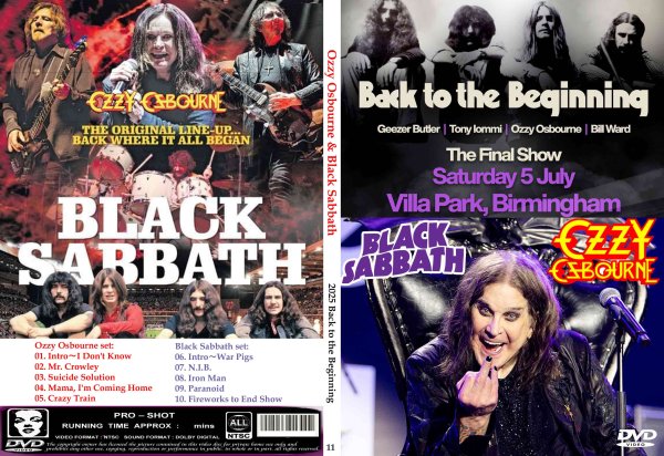 画像1: 11 Ozzy Osbourne & Black Sabbath ラスト オジー・オズボーン DVD (1)