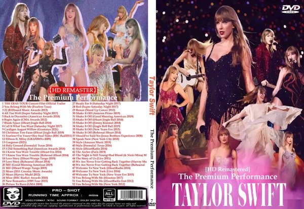 画像1: 7 テイラースウィフト DL超高画パフォーマンス Taylor Swift DVD (1)