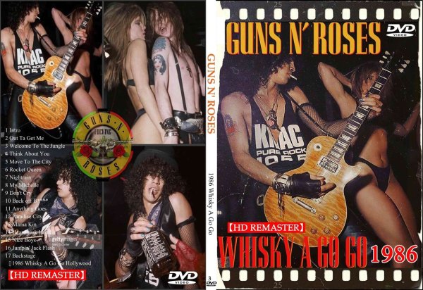画像1: 3 GUNS N' ROSES 1986 Whisky A Go Go ガンズ アンド ローゼス DVD (1)