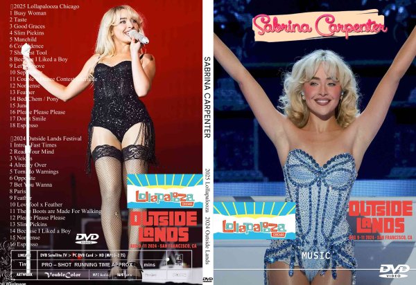 画像1: サブリナ・カーペンター2025 Lollapalooza■2024 Outside Sabrina Carpenter DVD (1)