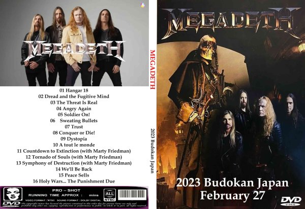 画像1: メガデス 2023 武道館 Megadeth DVD (1)