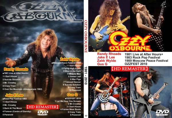 画像1: 17 オジーオズボーン歴代ギタリスト Ozzy Osbourne リマスターDVD (1)