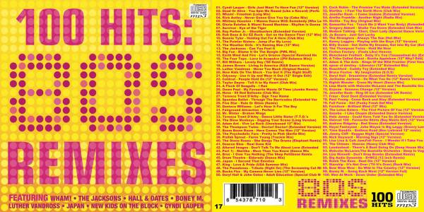 17□100 Hits-80s Remixes MP3CD Cyndi Lauper Dead Or Alive CD - souflesｈ 音楽工房