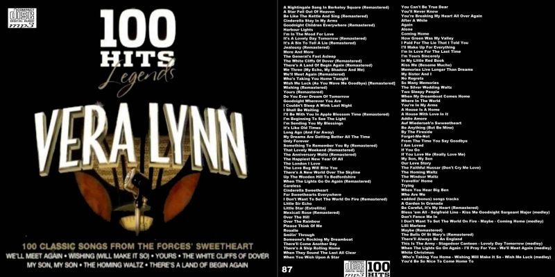 87 114曲ヴェラ リン Vera Lynn 100 Hits Legend Mp3cd Souflesｈ 音楽工房