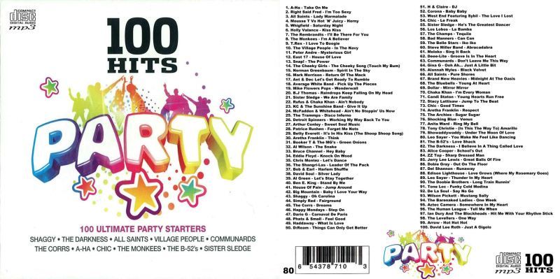80□100 Hits-Party A-Ha T.Rex David Lee Roth MP3CD - souflesｈ 音楽工房