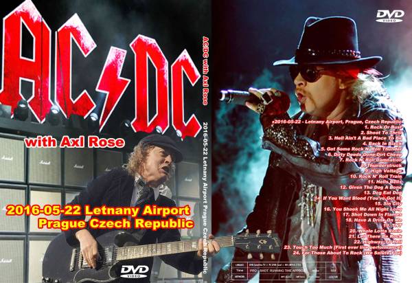 Ac Dc With Axl Rose 16 Prague Guns N Roses Acdc Dvd Souflesｈ 音楽工房