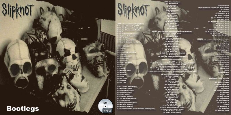 E8□スリップノット Slipknot Bootlegs MP3CD - souflesｈ 音楽工房