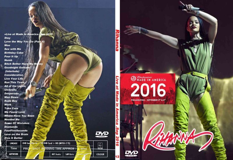 12 リアーナ 2016 Made in America Rihanna DVD - souflesｈ 音楽工房