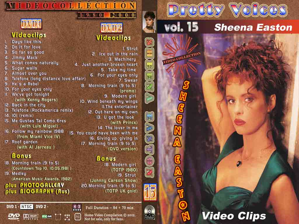 シーナイーストン ２枚高画質プロモ集 SHEENA EASTON DVD