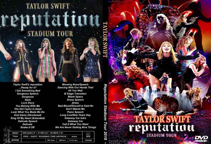 1 テイラースウィフト 18 Reputation Stadium Tour Taylor Swift Dvd Souflesｈ 音楽工房