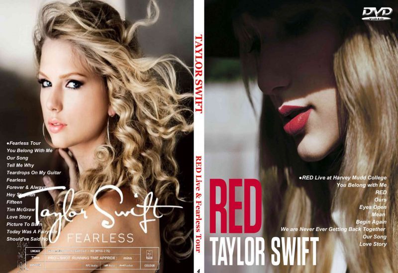 4 テイラースウィフト Red Fearless Tour 2本 Taylor Swift Dvd Souflesｈ 音楽工房