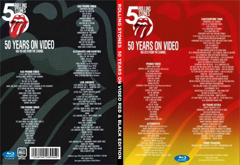 ブルーレイ 2枚ローリングストーンズ 50 Years Red & Black Edition Rolling Stones