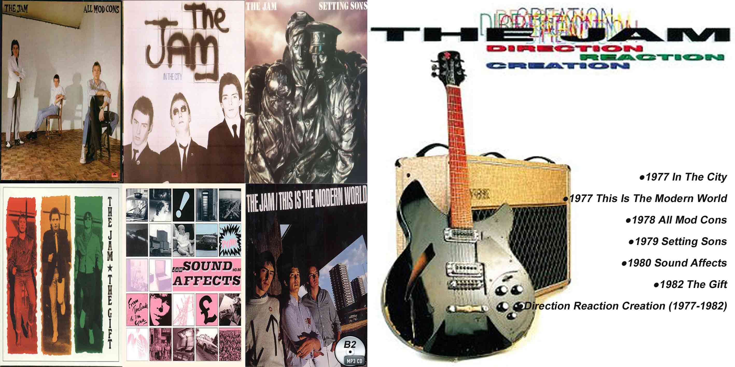 B2■ザ・ジャム The Jam 全スタジオアルバム ポール・ウェラーPaul Weller MP3CD