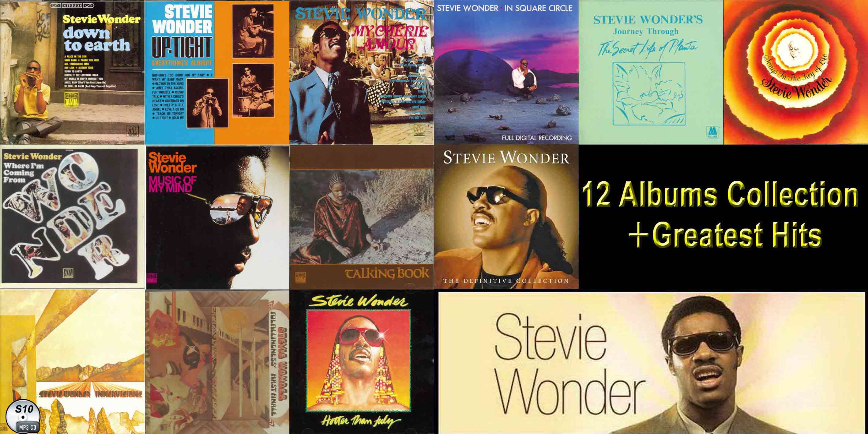 S10 スティーヴィー ワンダー12アルバム 38曲ベスト Stevie Wonder Mp3 Cd Souflesｈ 音楽工房