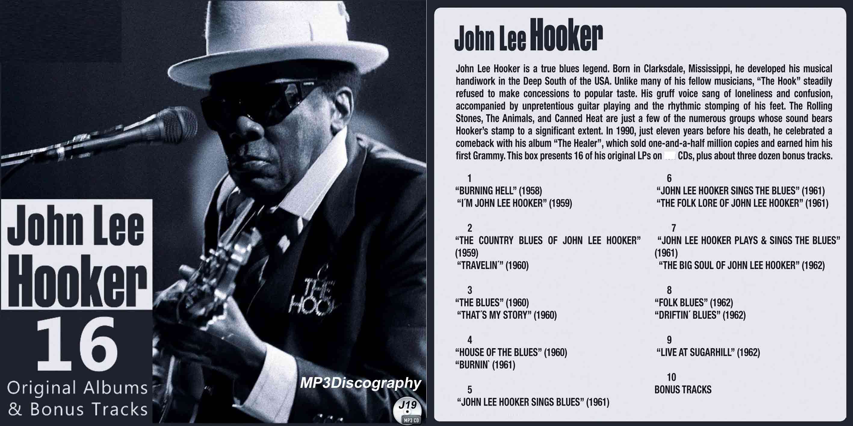 J19□ジョン・リー・フッカー John Lee Hooker Discography MP3CD