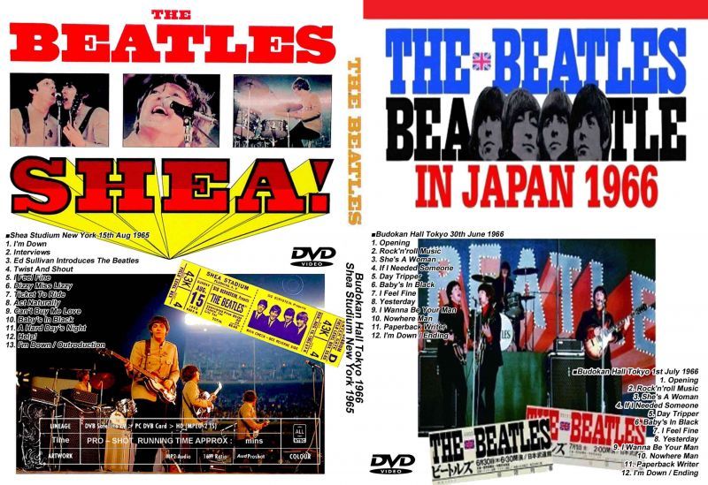 初来日+シェイ・スタジアム最高画質ライブ　souflesｈ　The　ビートルズ　DVD　Beatles　音楽工房
