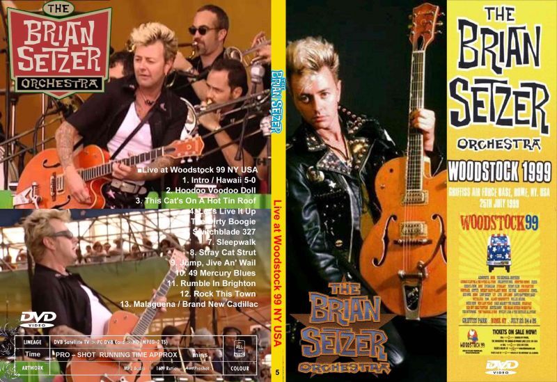 5 ブライアン・セッツァーWoodstock 1999 Brian Setzer Stray Cats DVD 