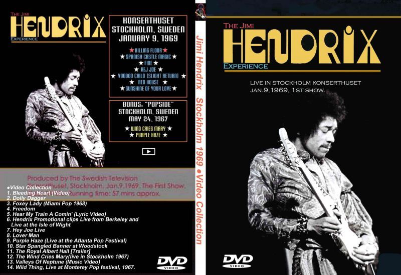 ジミヘンドリックス 伝説ストックホルム1969 Jimi Hendrix 2時間 DVD 