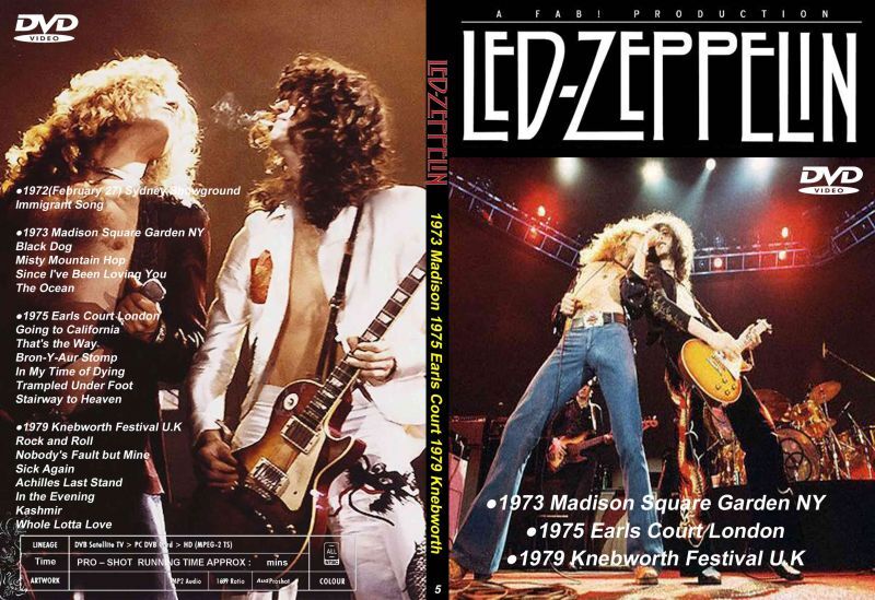 5 レッド・ツェッペリン1972〜1979年 ベストライブ Led Zeppelin DVD