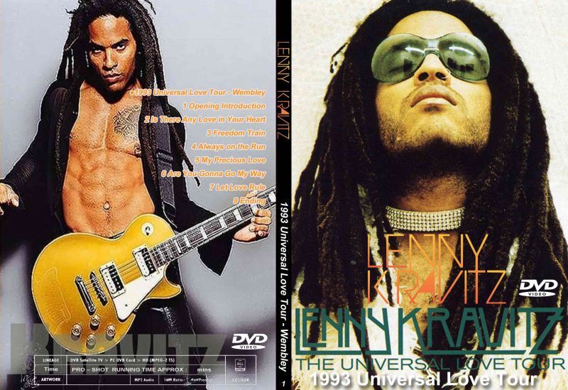 1 レニー・クラヴィッツ 1993 Universal Tour Lenny Kravitz DVD