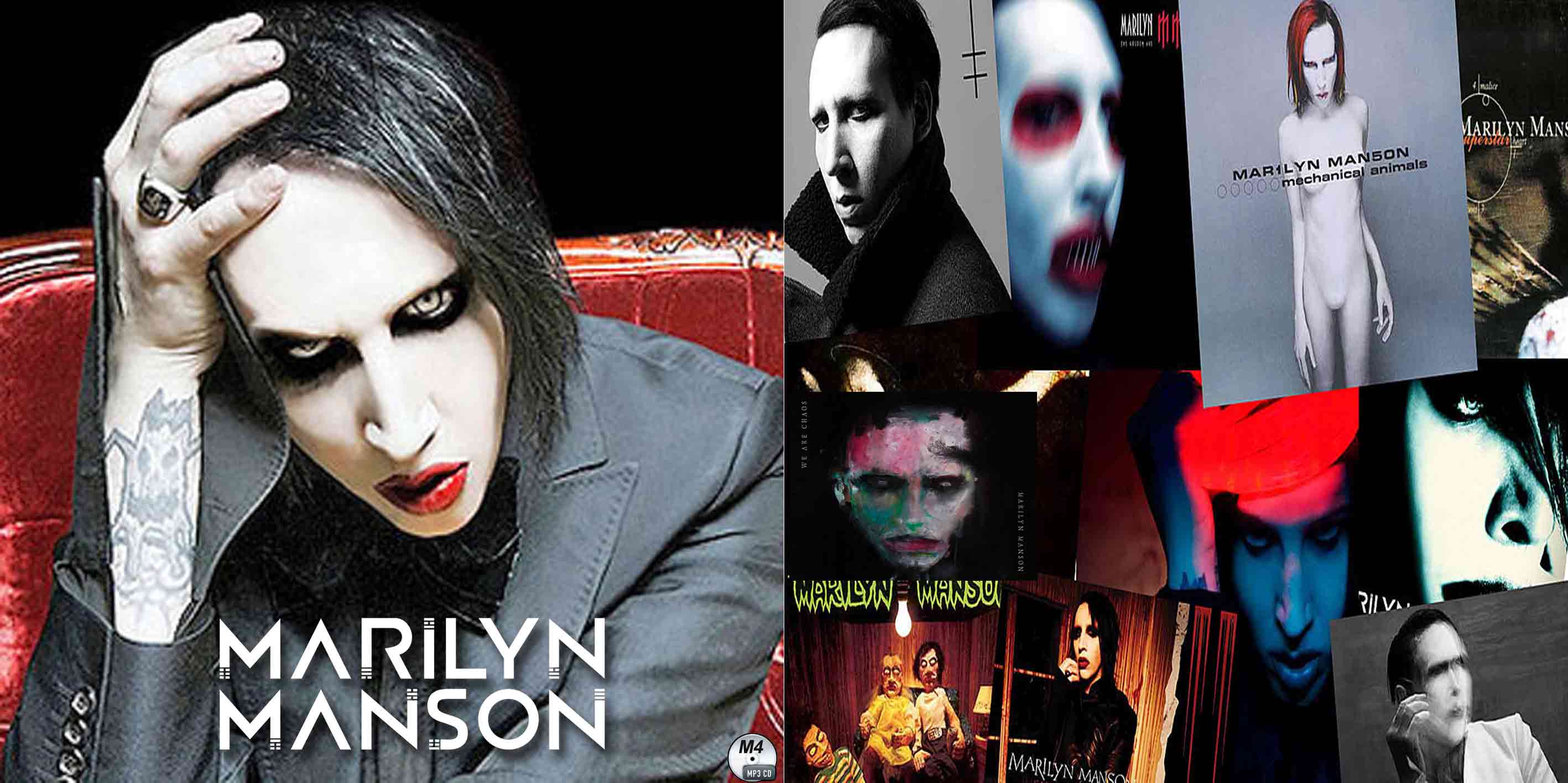 M4□Marilyn Manson 全アルバム マリリン・マンソン Discography MP3CD 