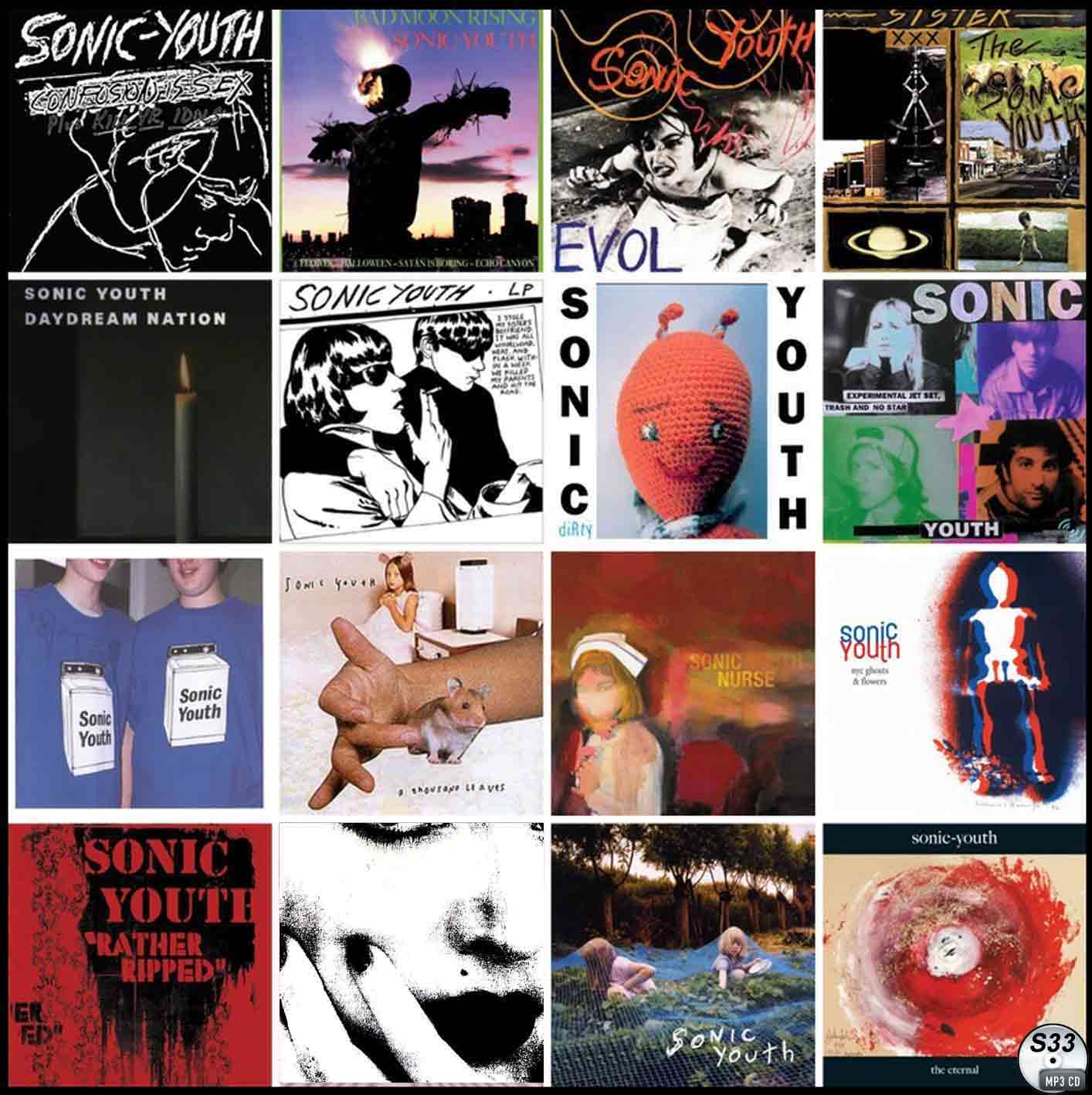 S33 ソニック・ユース Discography Sonic Youth MP3CD - souflesh 音楽工房