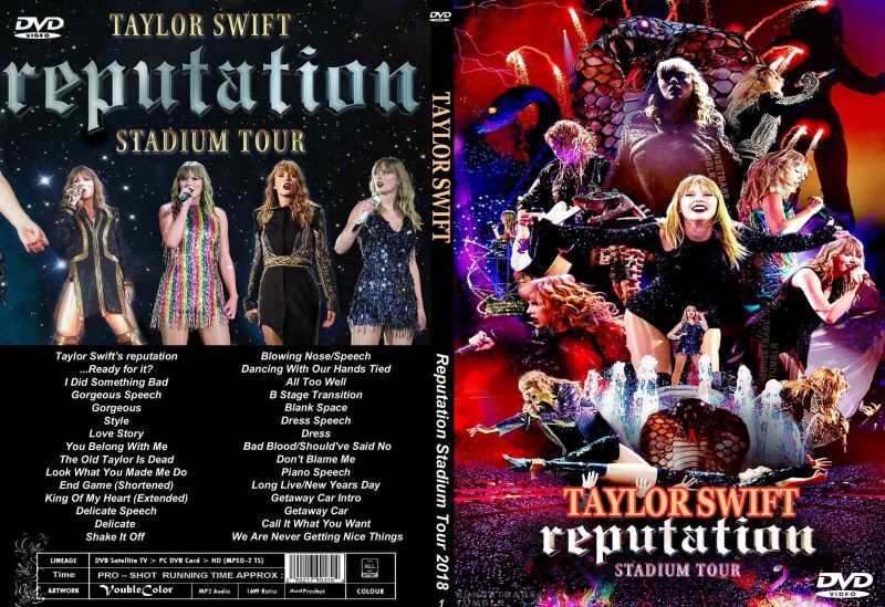 1 テイラースウィフト 2018 Reputation Stadium Tour Taylor Swift DVD