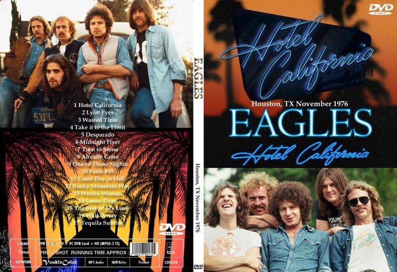1976　Eagles　ホテル・カリフォルニア　souflesｈ　DVD　音楽工房　イーグルス　Houston