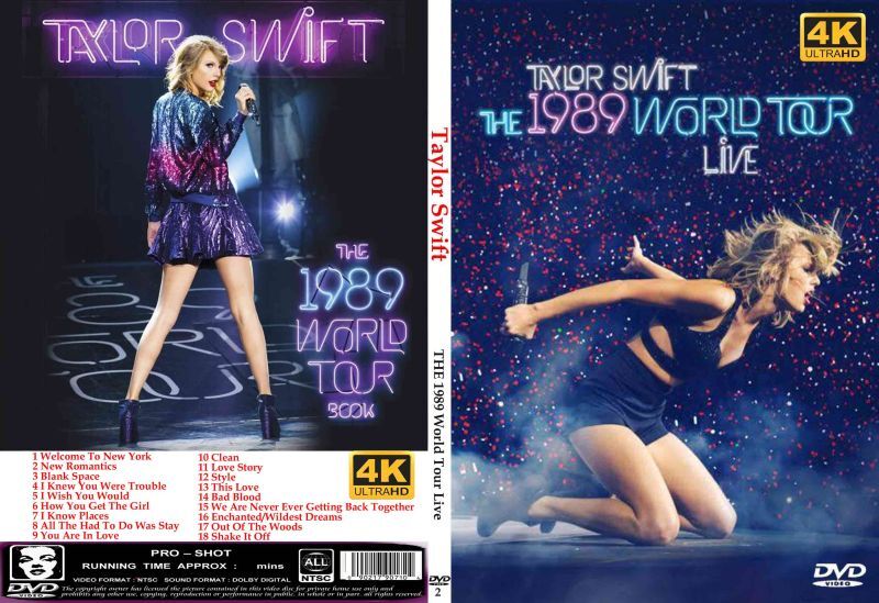 2 テイラースウィフト The 1989 World Tour Taylor Swift DVD 