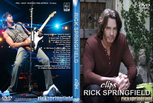 リック・スプリングフィールド 全高画質プロモ集 Rick Springfield DVD 